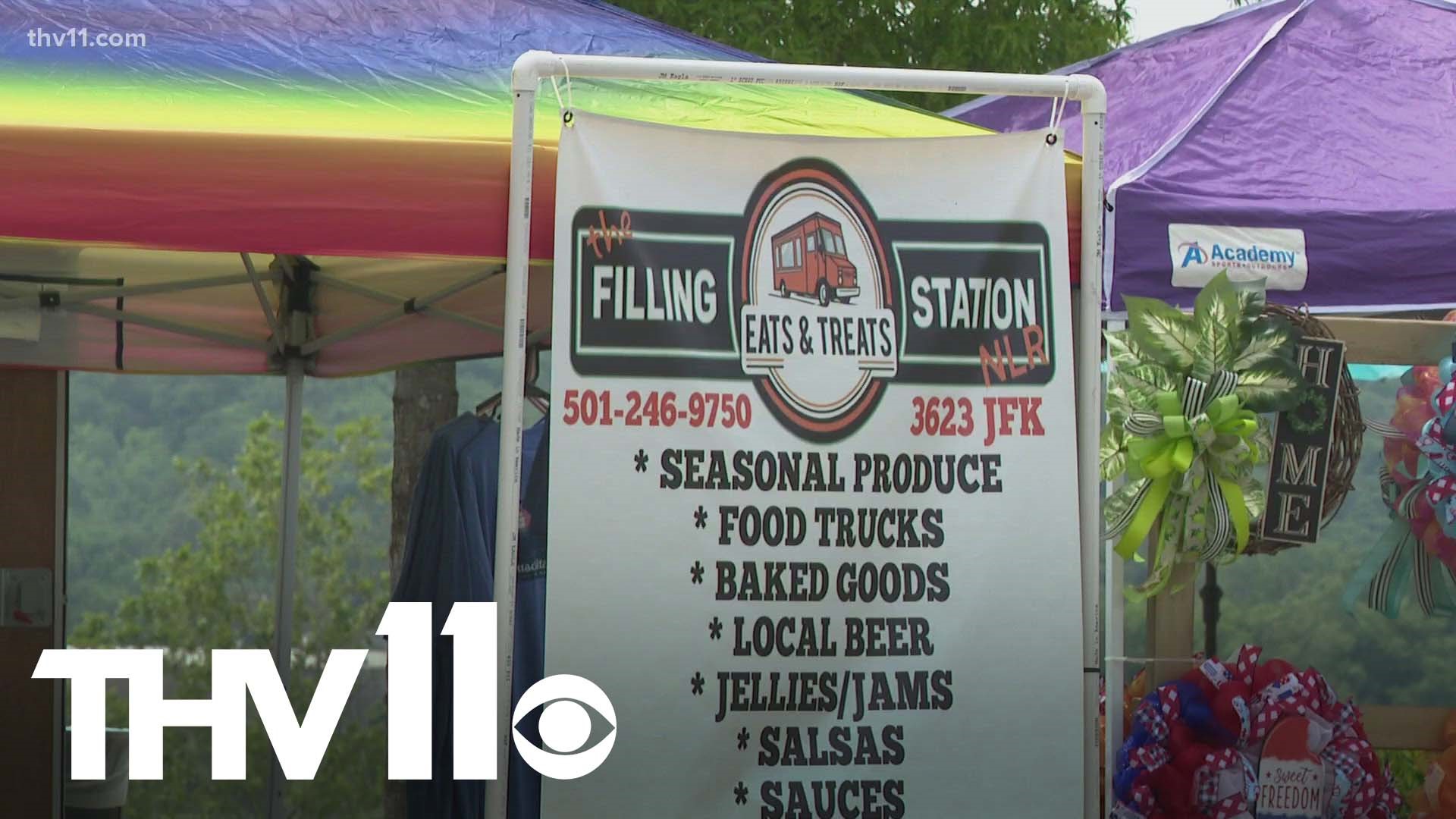 Local vendors were selling everything from jewelry to homemade sauce at North Little Rock's community-driven Rockwater Outdoor Market this weekend.
