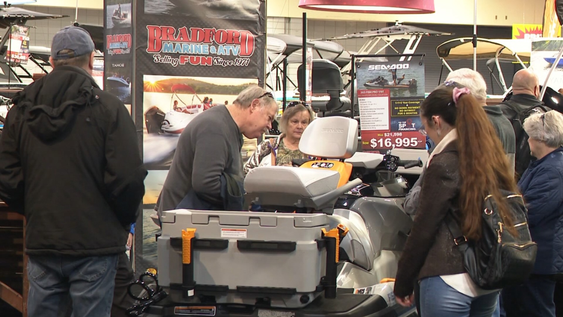 Outdoor enthusiasts can visit the Statehouse Convention Center for all their adventure needs as the Marine Expo showcases a variety of items from fishing to boating.