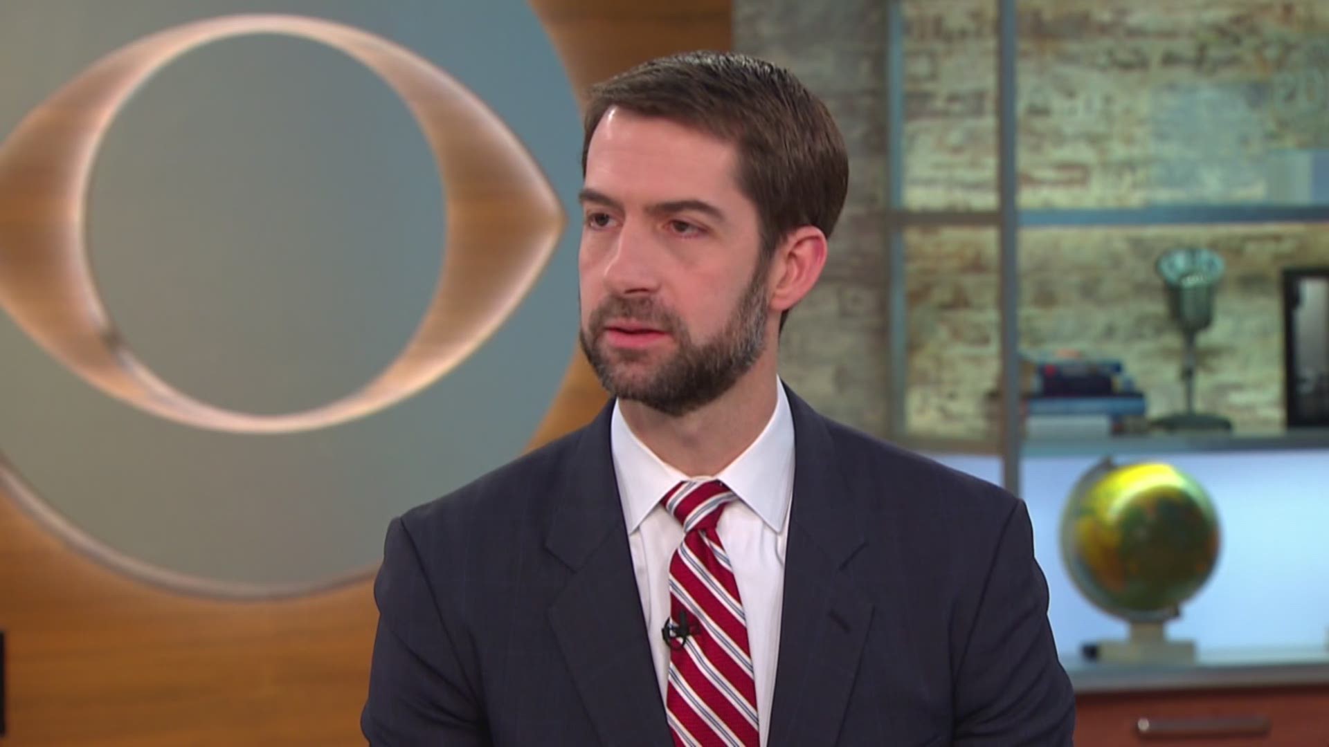 Arkansas Senator Tom Cotton discussed with CBS the angry constituents he faced at an Arkansas town hall who pressed him this week about Obamacare, President Trump's proposed border wall and Mr. Trump's tax returns.