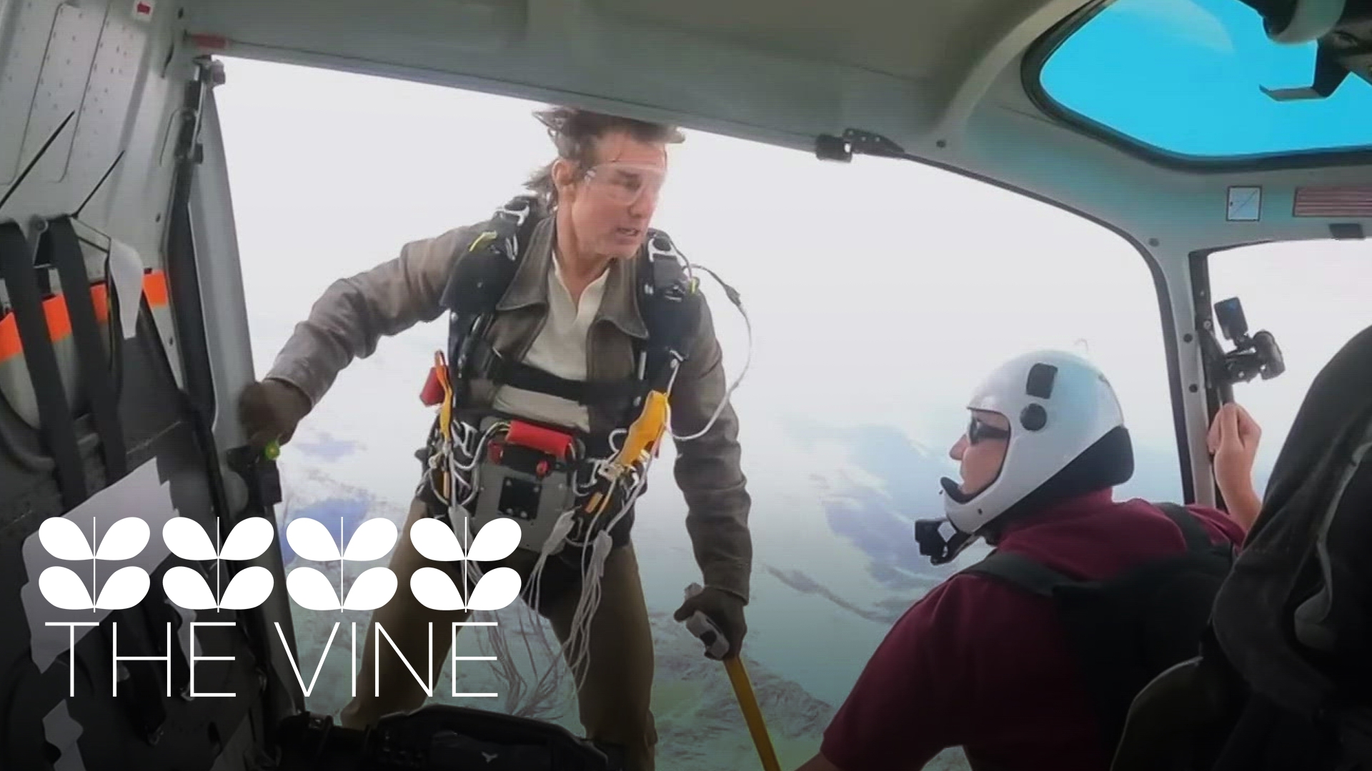 Tom Cruise earned a Guinness World Record for skydiving out of a helicopter 16 times with a fuel-soaked parachute that was ignited mid-fall while filming a movie.