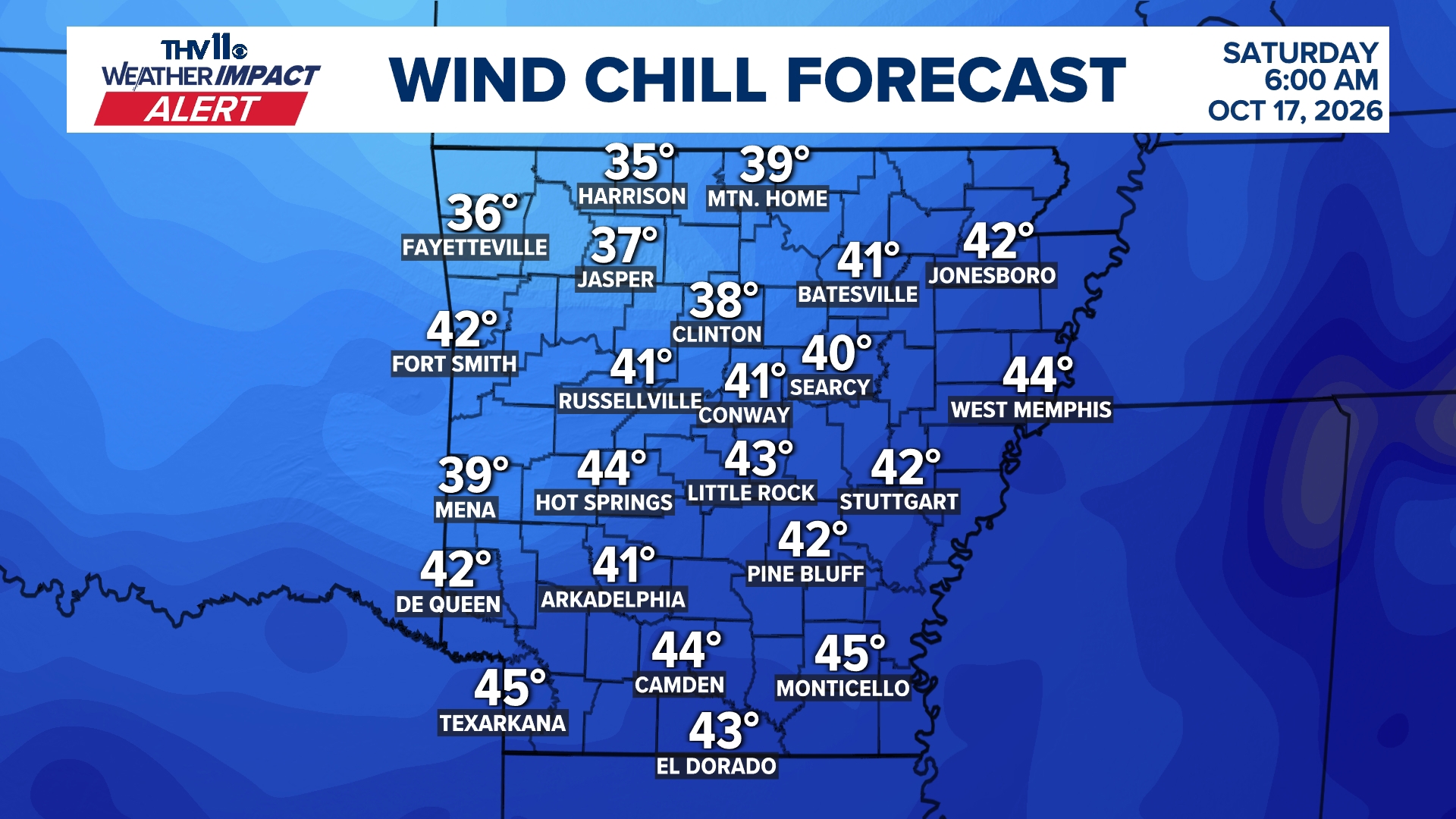A strong cold front will bring in coolest air of the season, but also ...