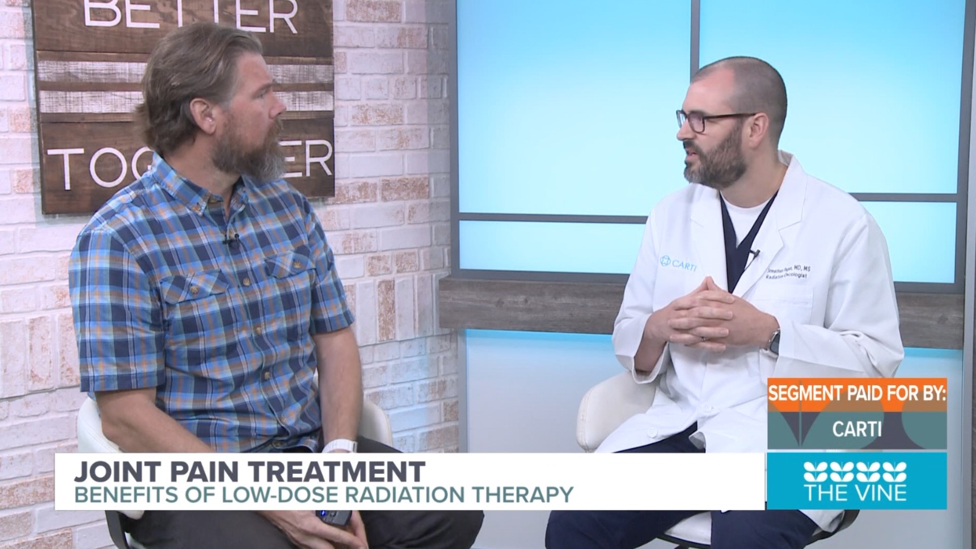 Joint pain can greatly impact everyday life, so CARTI's Dr. Jonathan Pagan is here to discuss the benefits of low-dose radiation therapy for arthritis.