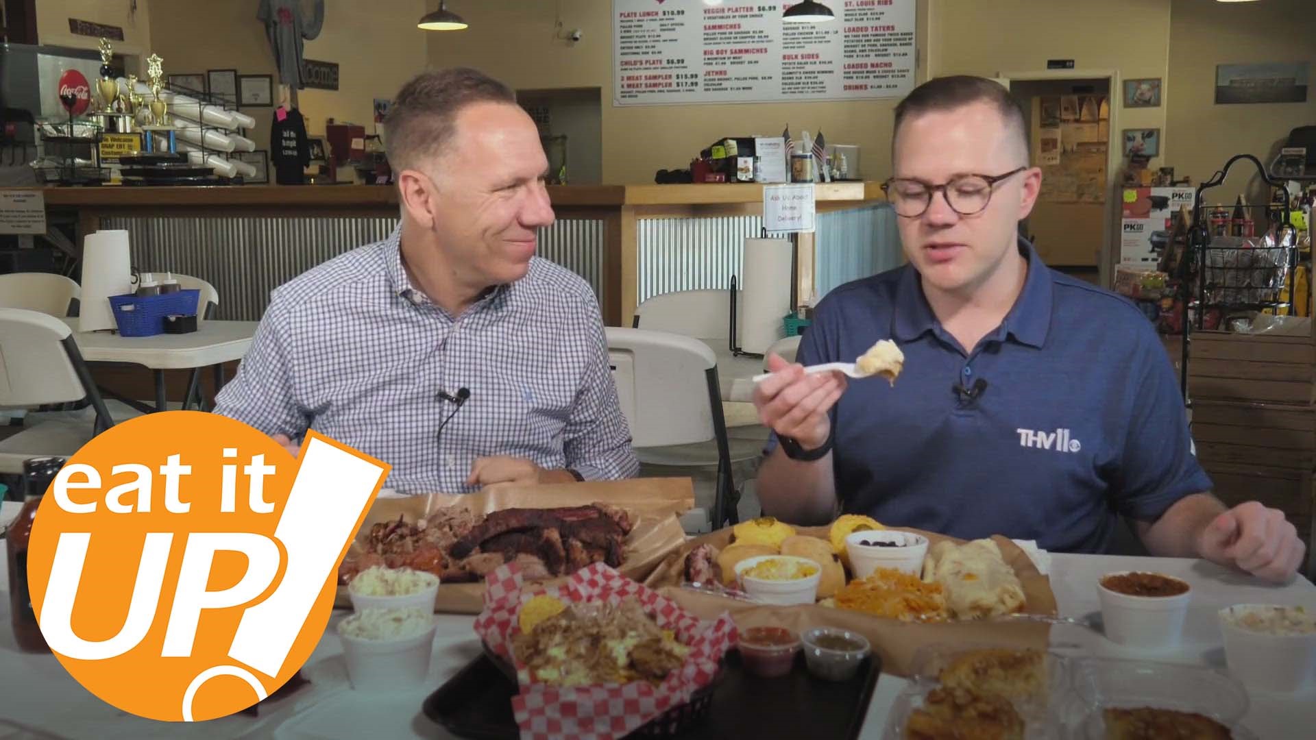 On this week's Eat It Up, Skot Covert & Rolly Hoyt visit Clampit's Country Kitchen in Hot Springs Village, a delicious barbeque destination beloved by the community.