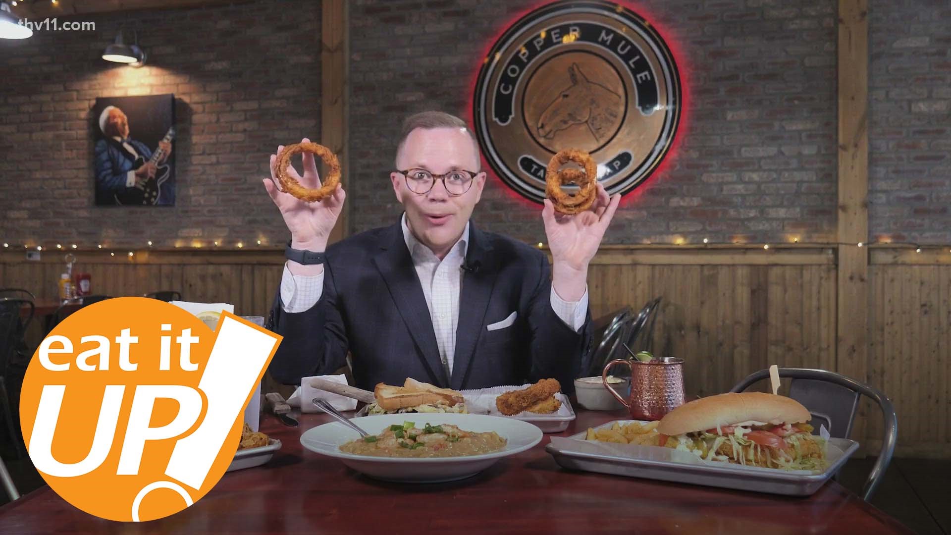 On this week's Eat It Up, Skot Covert visits Copper Mule Table & Tap, a restaurant bringing delicious Southern and Creole flavors to Bryant— and soon, Little Rock!