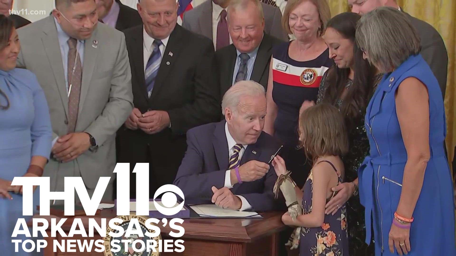 Mackailyn Johnson provides the top news stories for August 10, 2022 including President Biden signing the burn pit bill and the latest on Trump's investigation.