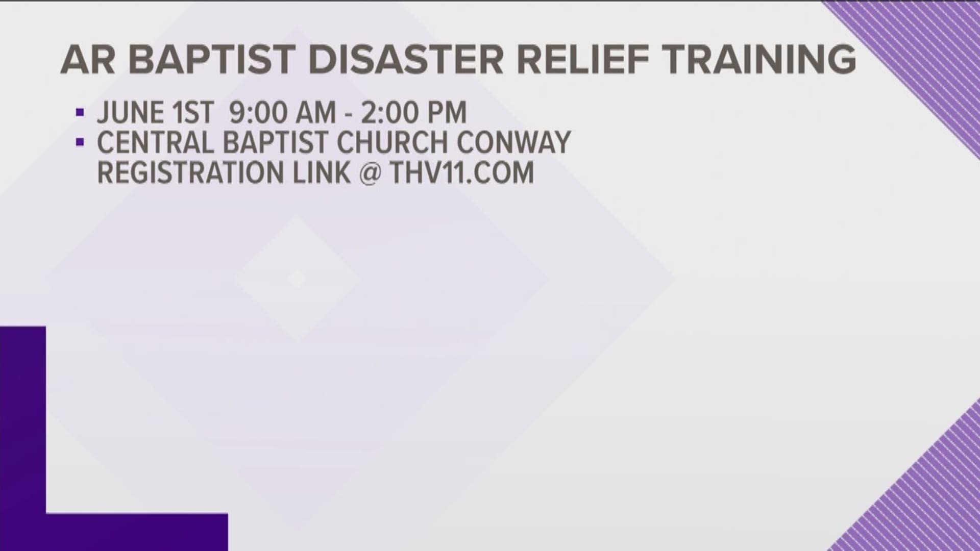 Arkansas Baptist Disaster Relief training