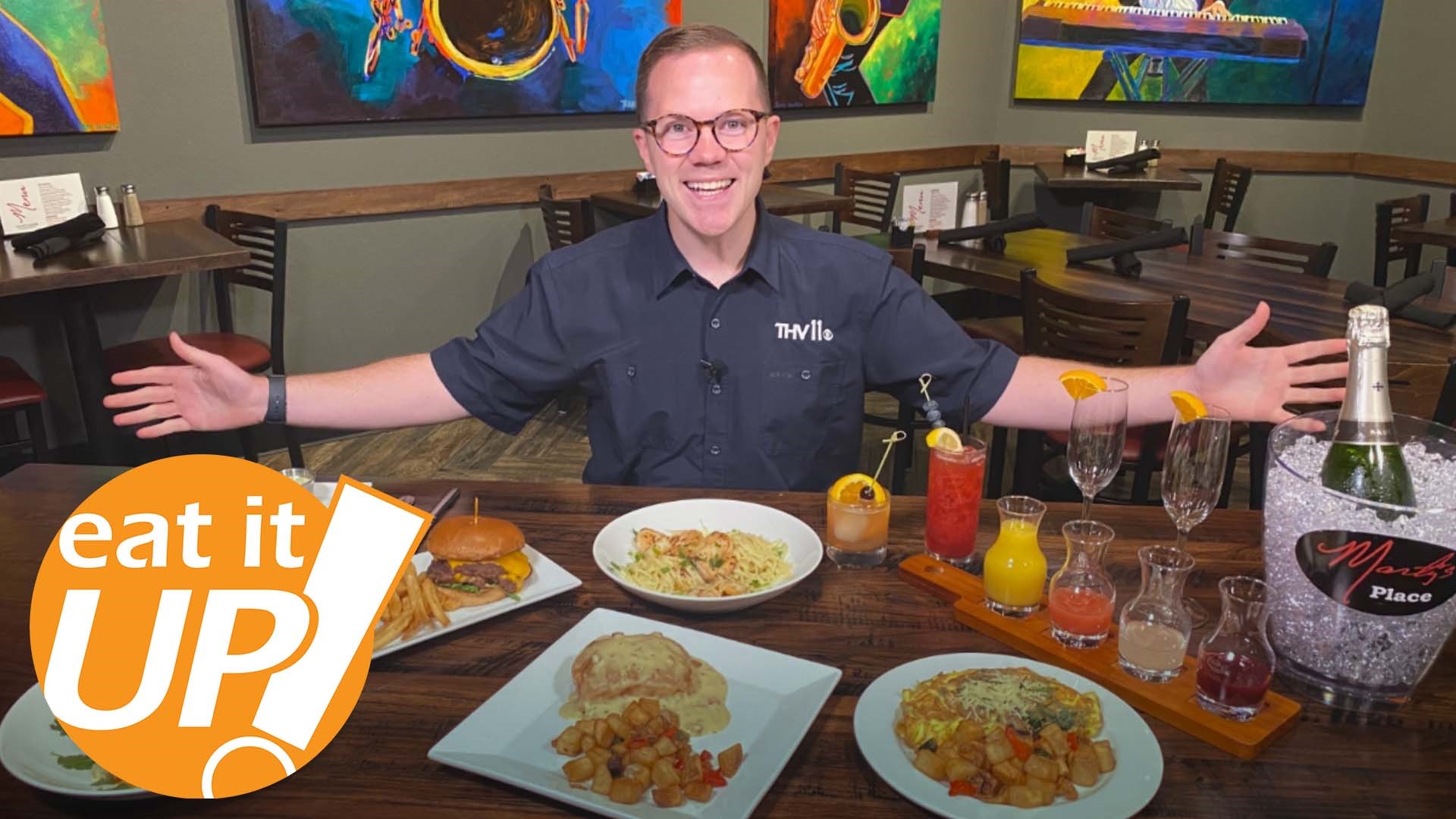 On this week's Eat It Up, Skot Covert visits Marty's Place in North Little Rock, a newly opened small-town restaurant with some big-city flair.