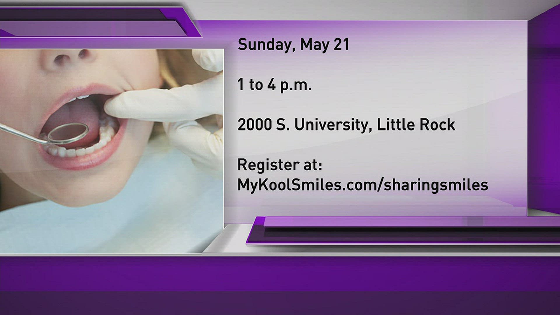 Kool Smiles' hosting their 3rd annual "Sharing Smiles" this weekend.