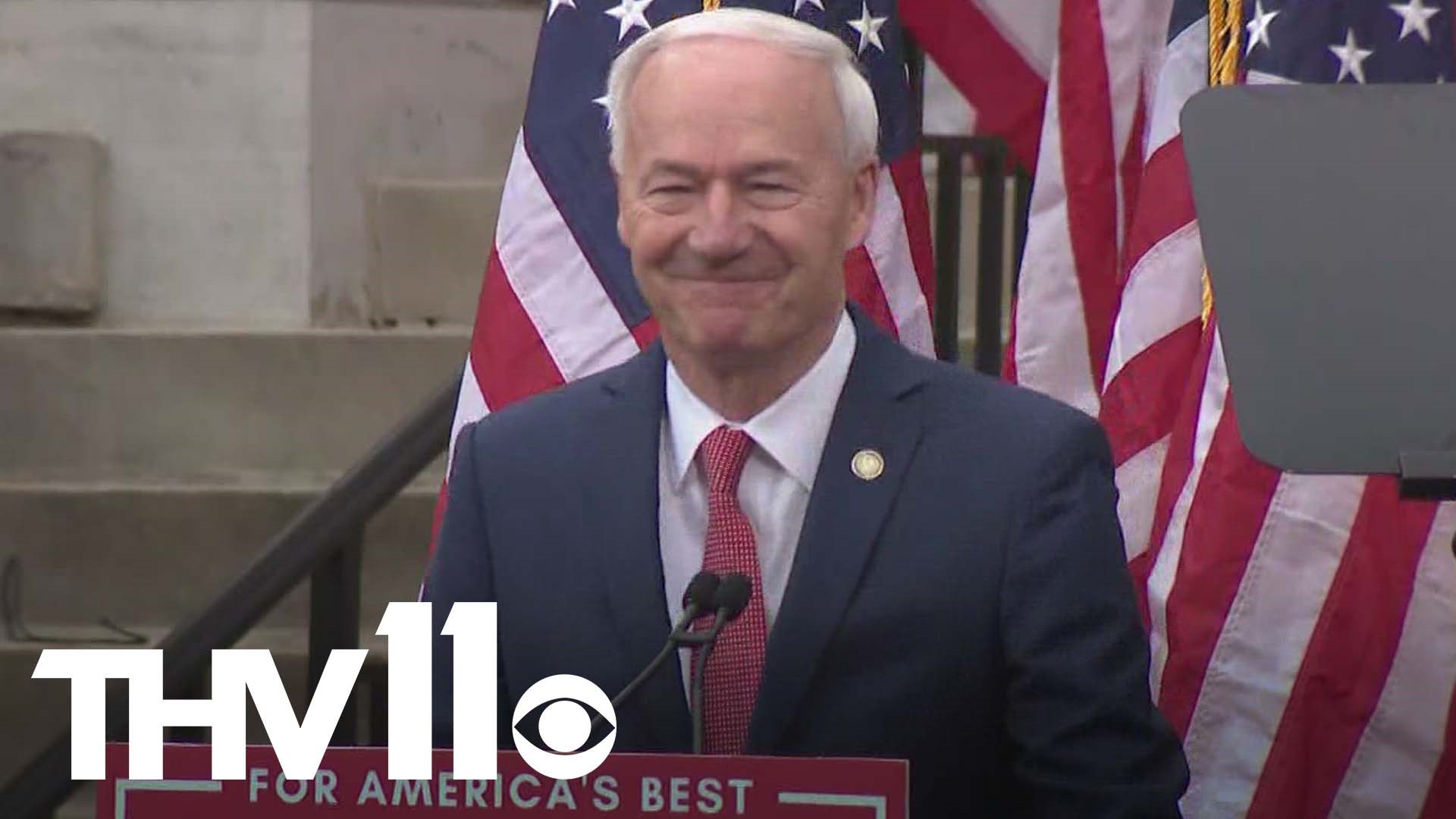 Former Arkansas governor Asa Hutchinson held a special event in Bentonville where he announced his presidential campaign.