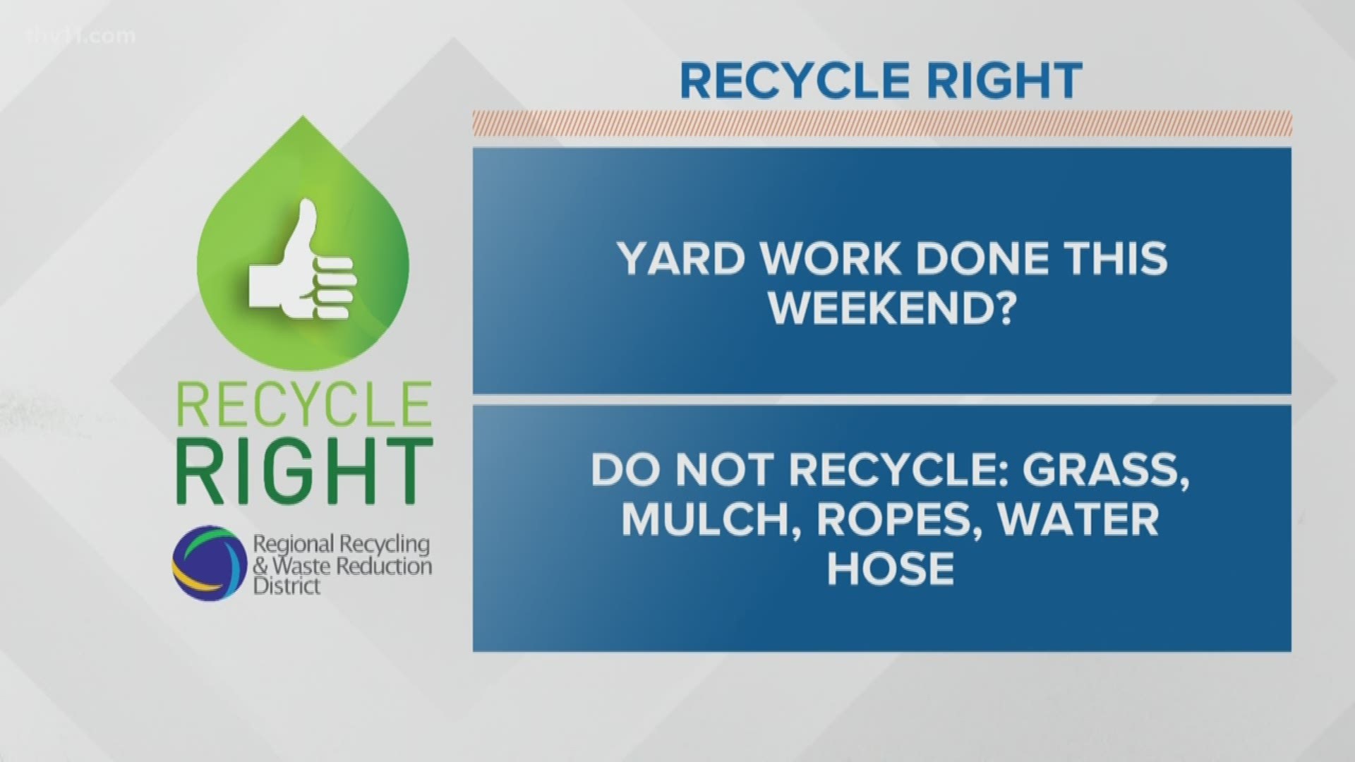 Get that yard work done! But dispose of your waste responsibly!