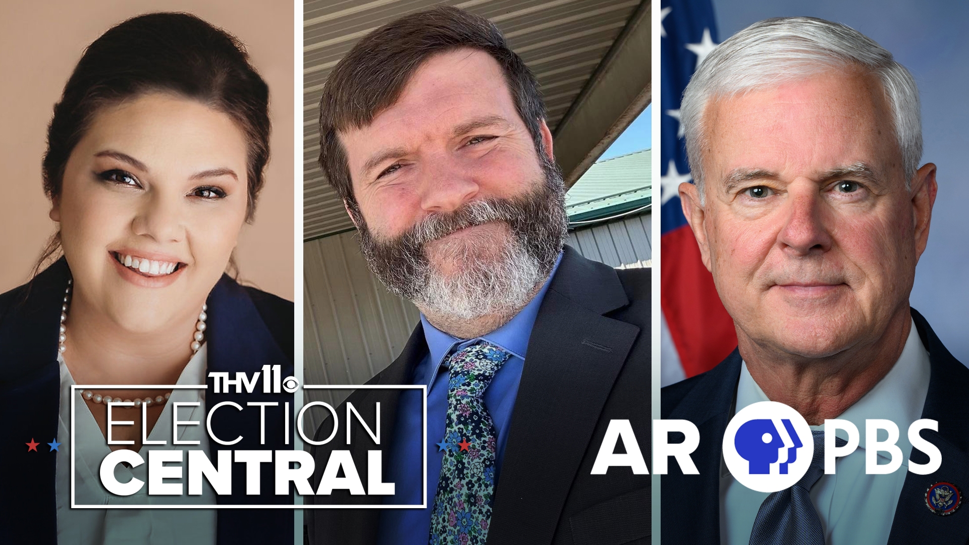 Republican Rep. Steve Womack debates Democratic challenger Caitlin Draper and Libertarian Bobby Wilson in the 2024 Arkansas PBS Debates.