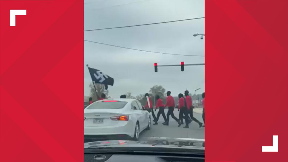 Nazi group spotted marching around Little Rock | What we know