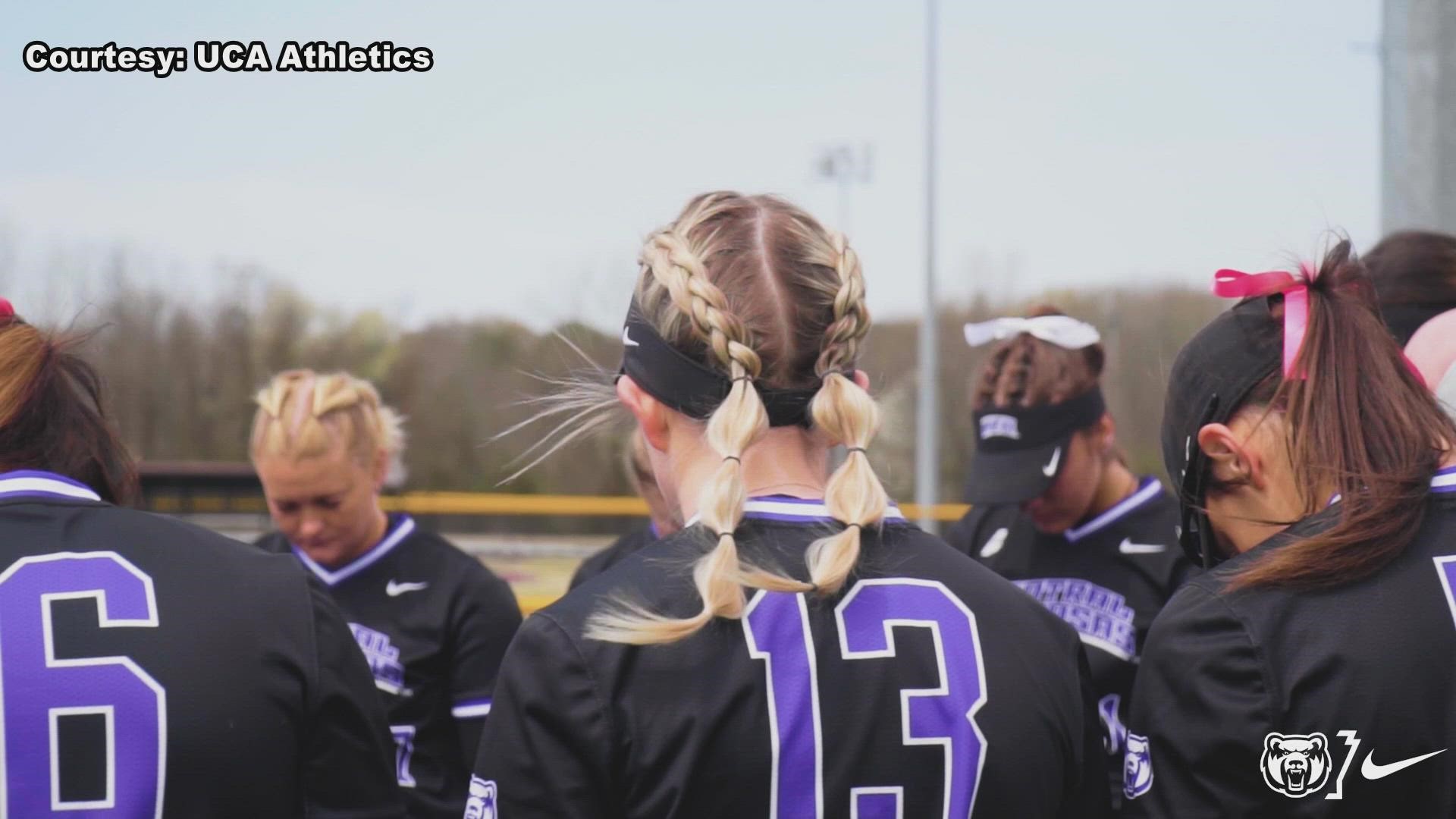 The UCA softball team currently leads the ASUN West