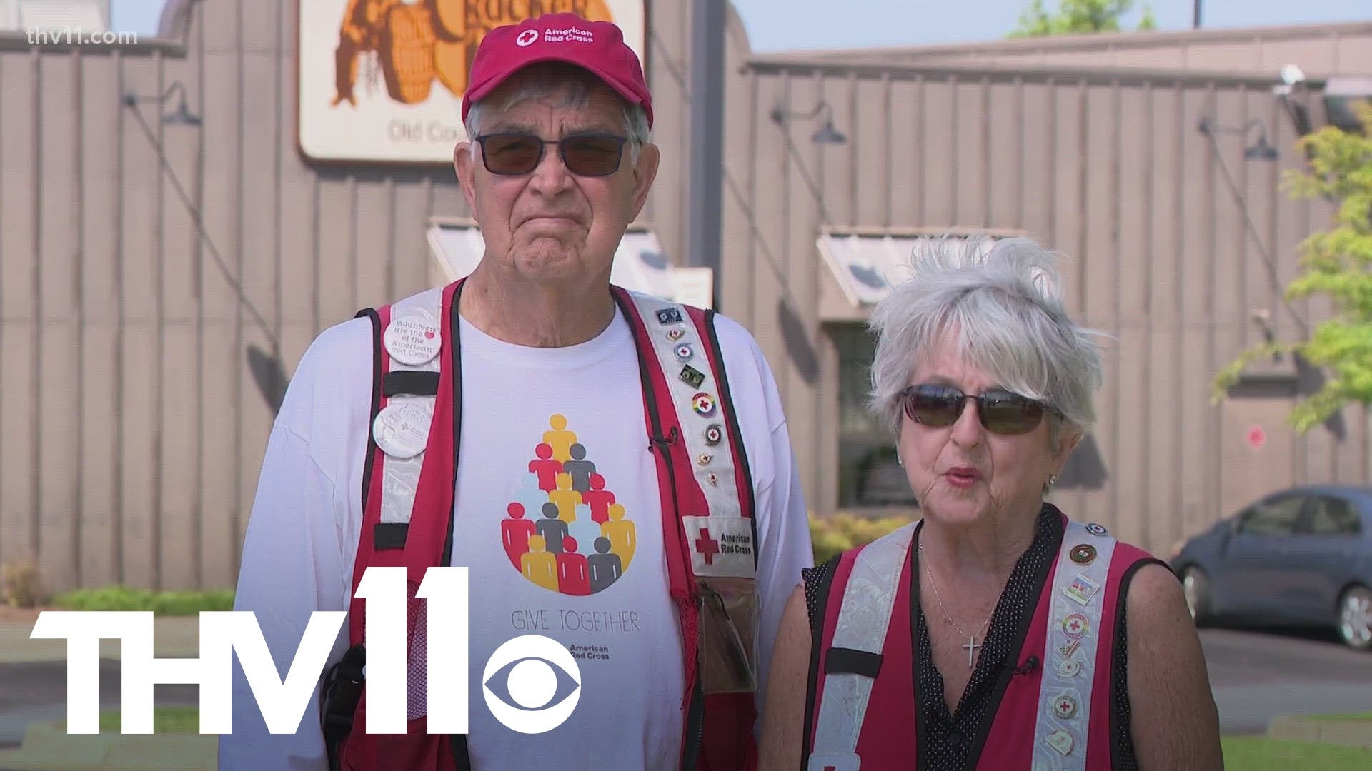 We're introducing you to one out-of-state couple that has been spending their retirement giving back to victims of the tornadoes in Arkansas.