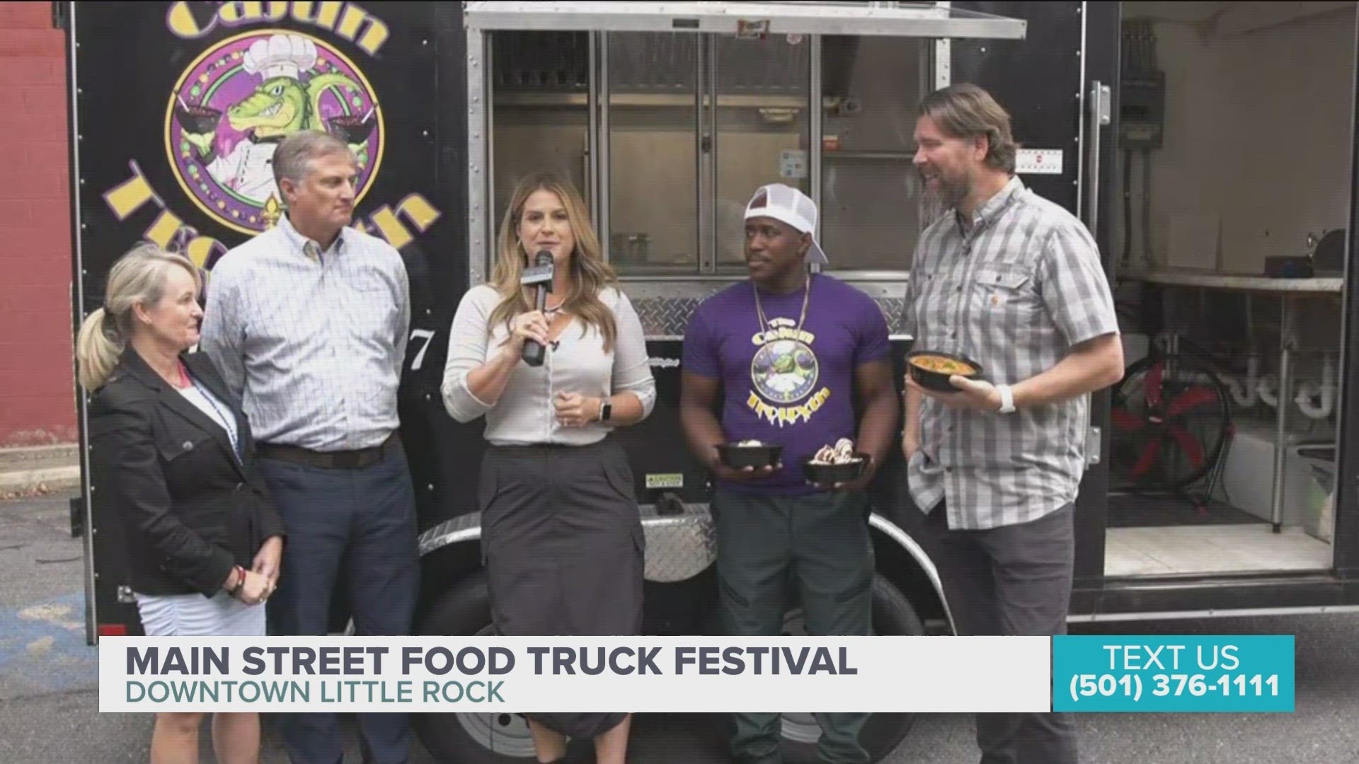 Cajun Trouxth is one of the many food trucks at this year's Main Street Food Truck Festival. Co-chairs Brent and Mollie Birch share the mission of this event.
