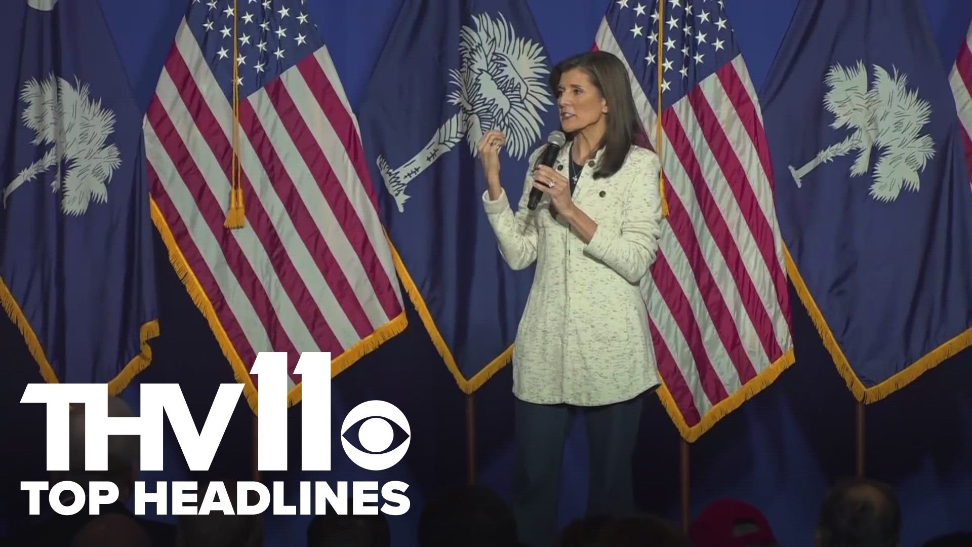 Jurnee Taylor delivers Arkansas's top news stories for January 25, 2024, including how Nikki Haley is in South Carolina to campaign in her home state.