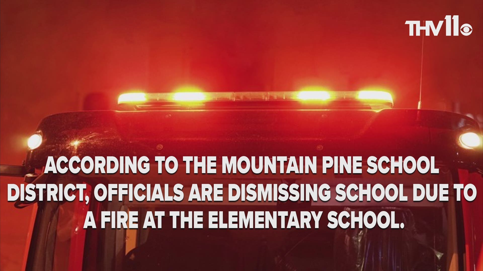 Officials say before students arrived, a fire broke out at the elementary school.