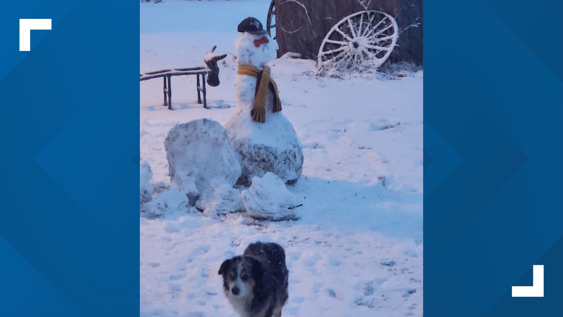 Snowfall across Arkansas