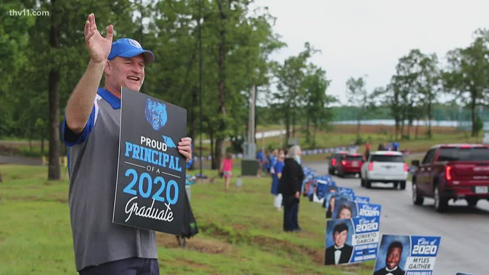 The 'Trail of Seniors' parade honored the 2020 graduates from Sylvan Hills High School.
