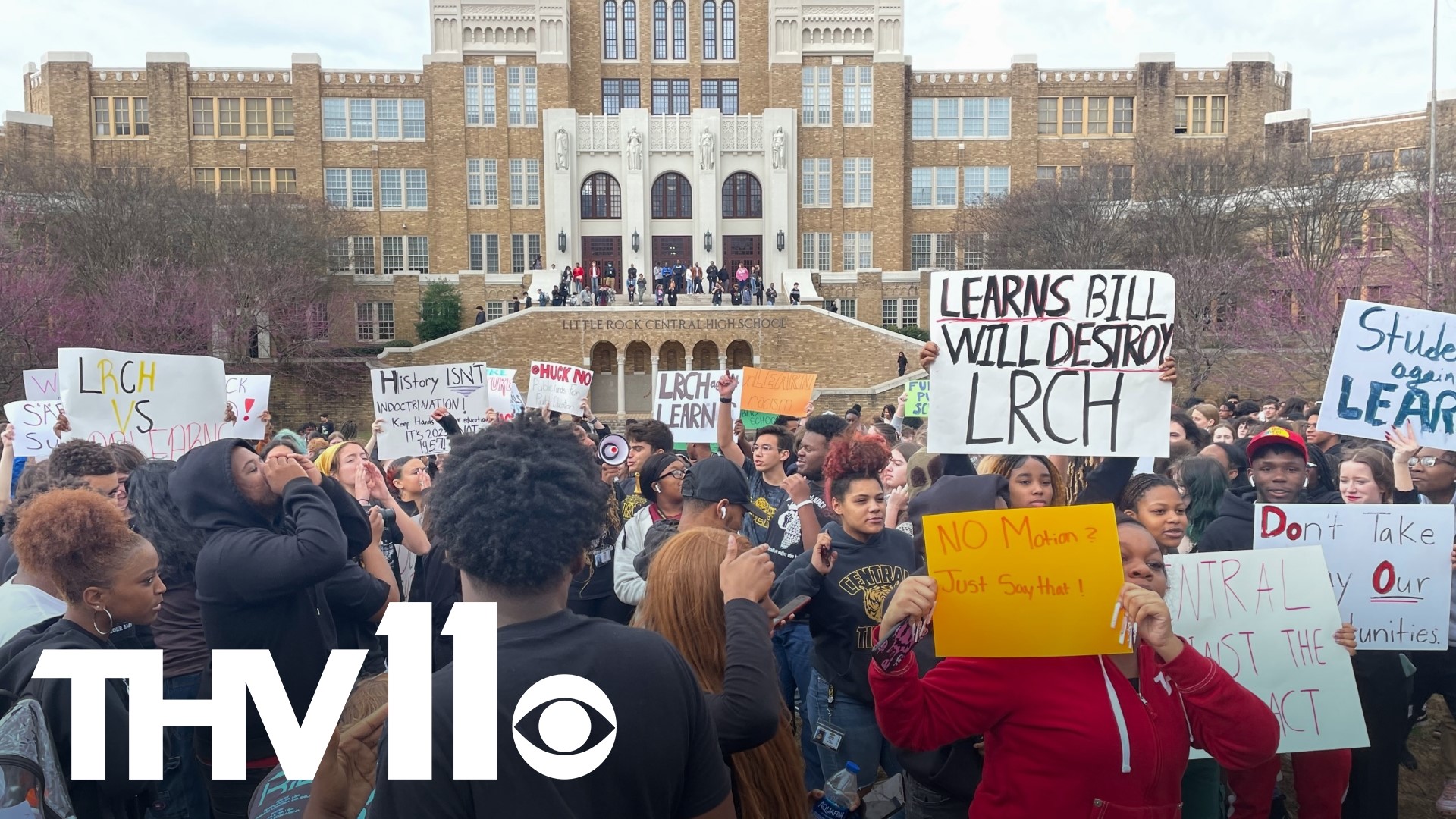 Numerous Little Rock Central High School students completed a walkout on Friday in response to Gov. Sarah Sanders’ LEARNS bill and ‘exploitation’ of the school.