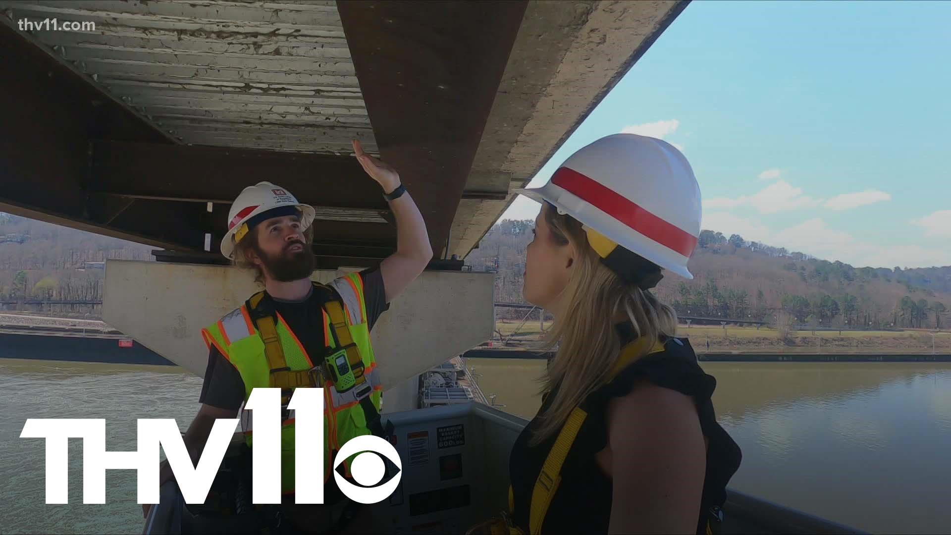 Last year when the bridge connecting Memphis to Arkansas cracked, officials took a closer look into inspections. Now, crews are giving us a behind the scenes look.