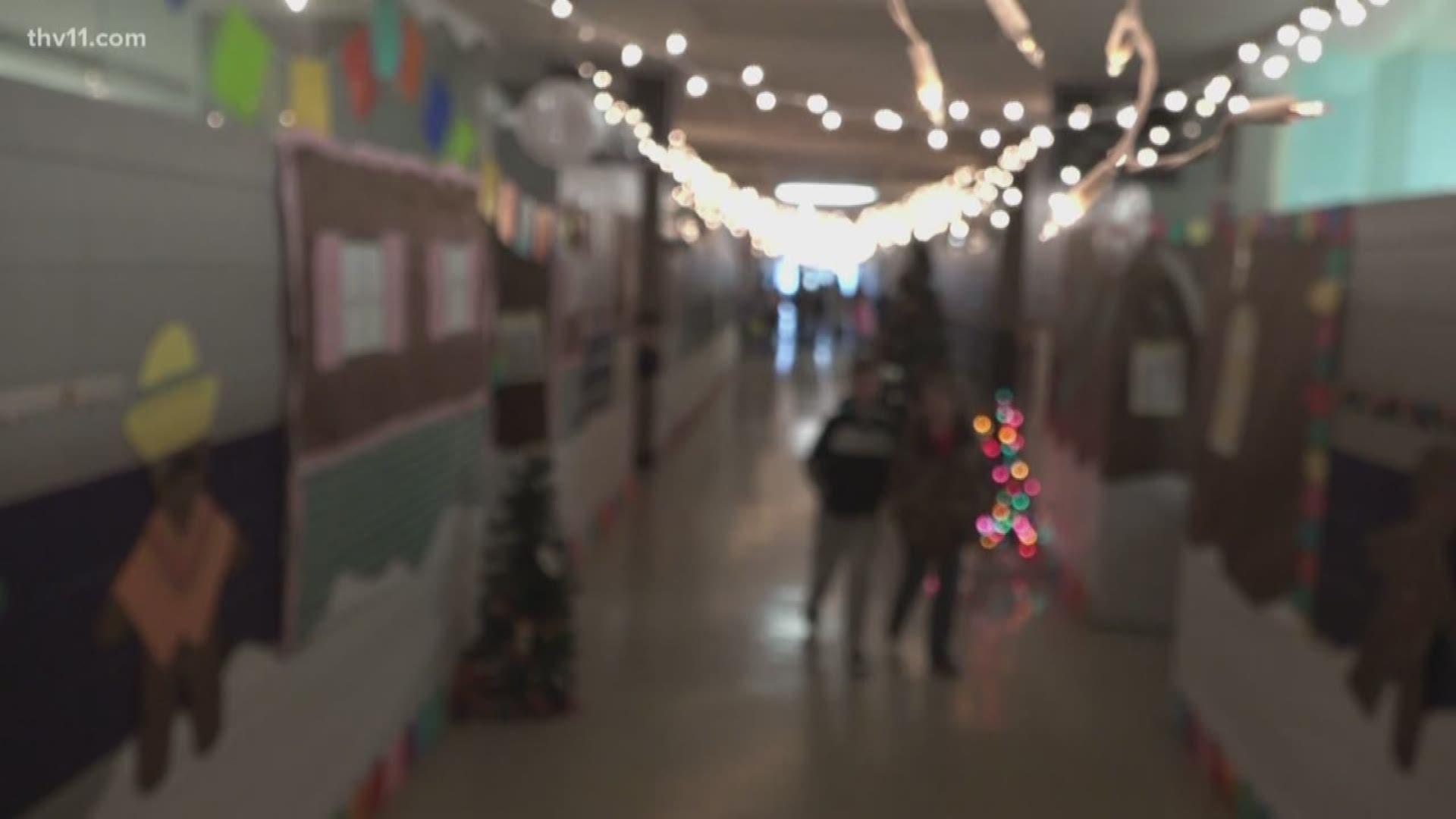 Every year the teachers and faculty at England Elementary School try to do something special for the holidays, but this year turned into something never done before.