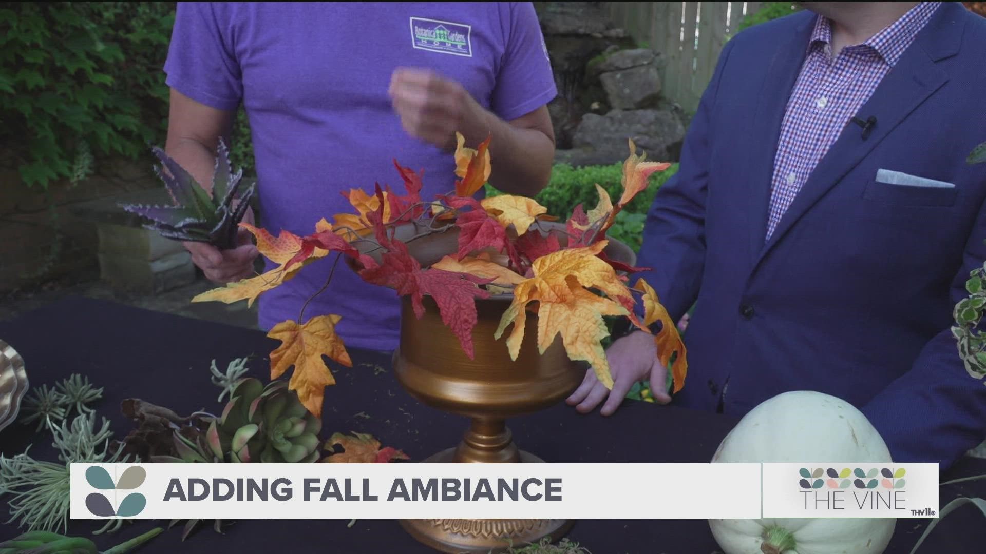 Chris H Olsen is here to show us how to add Autumn color and texture to our home!