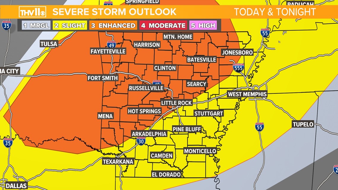 Live updates: Tornado confirmed in Central Arkansas | thv11.com