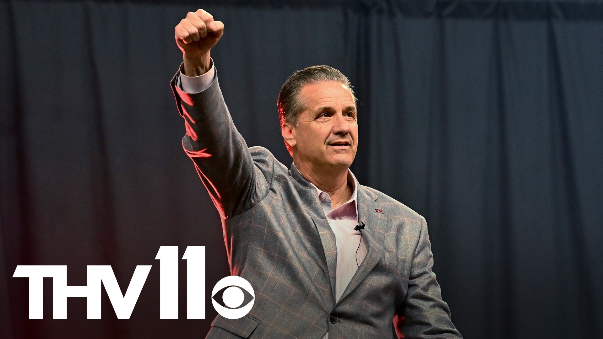 John Calipari called the Hogs at Bud Walton Arena as fans welcomed the four-time national coach of the year to the Hill.
