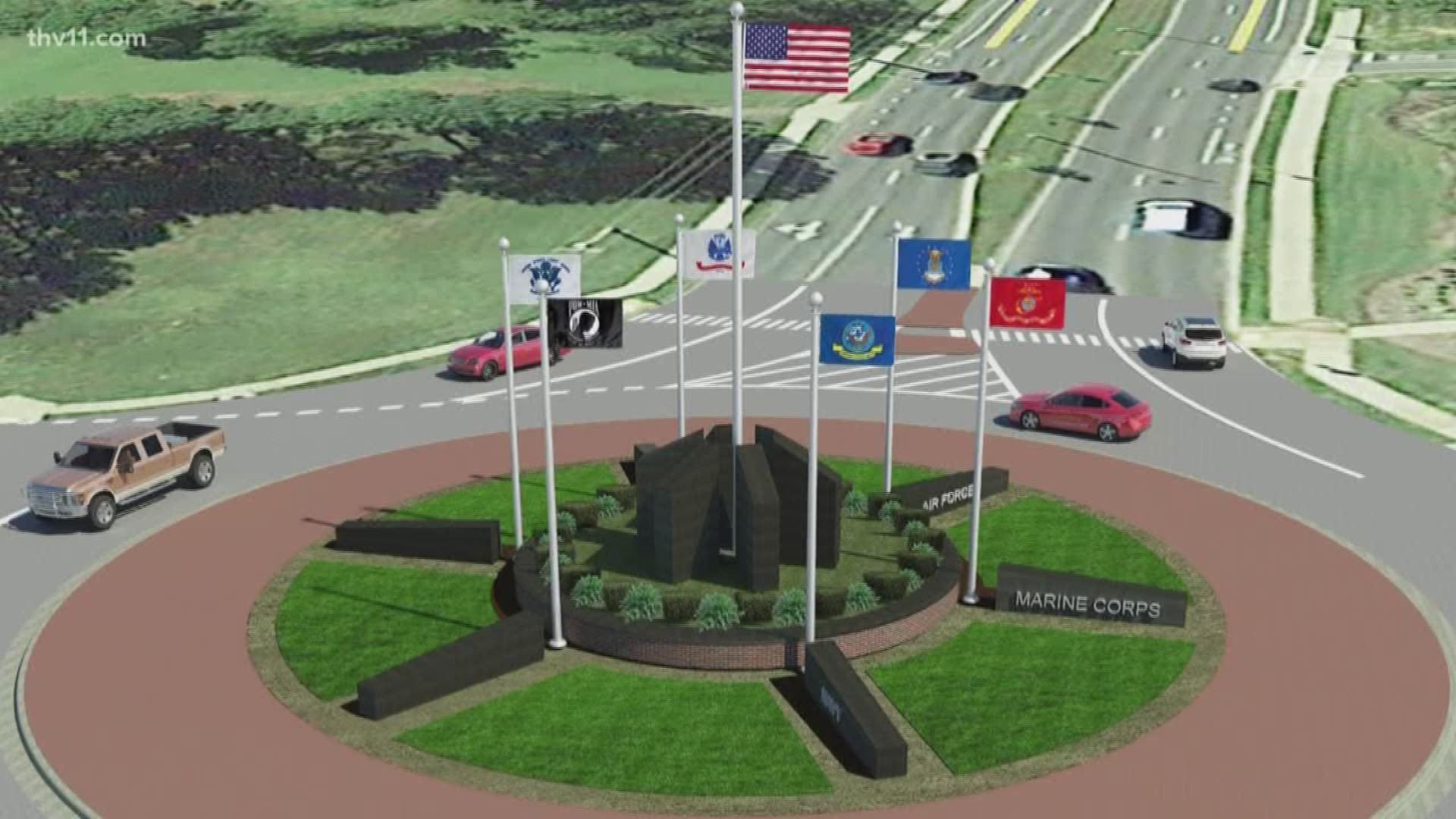 Conway's known for its roundabouts. And soon, there will be something to see in the middle of one of them... all to honor veterans.