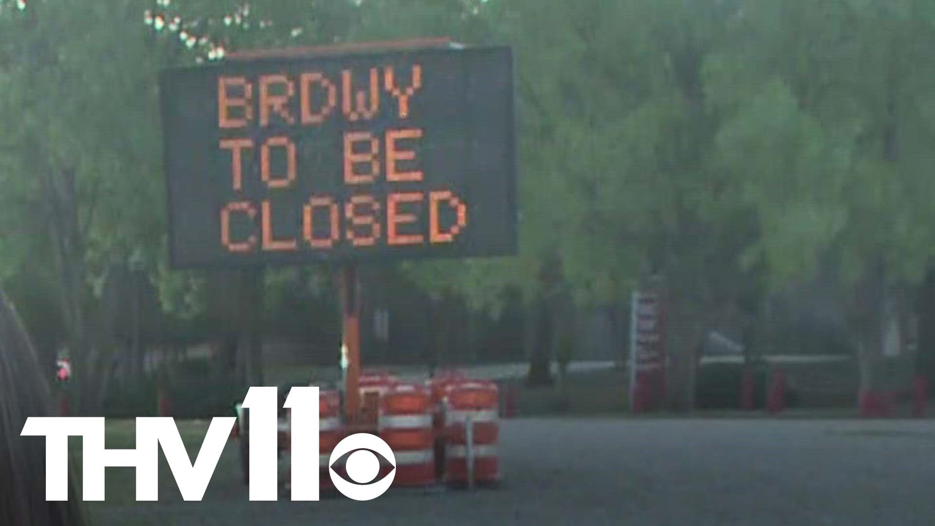 A major road in North Little Rock will temporarily close for the entire weekend.