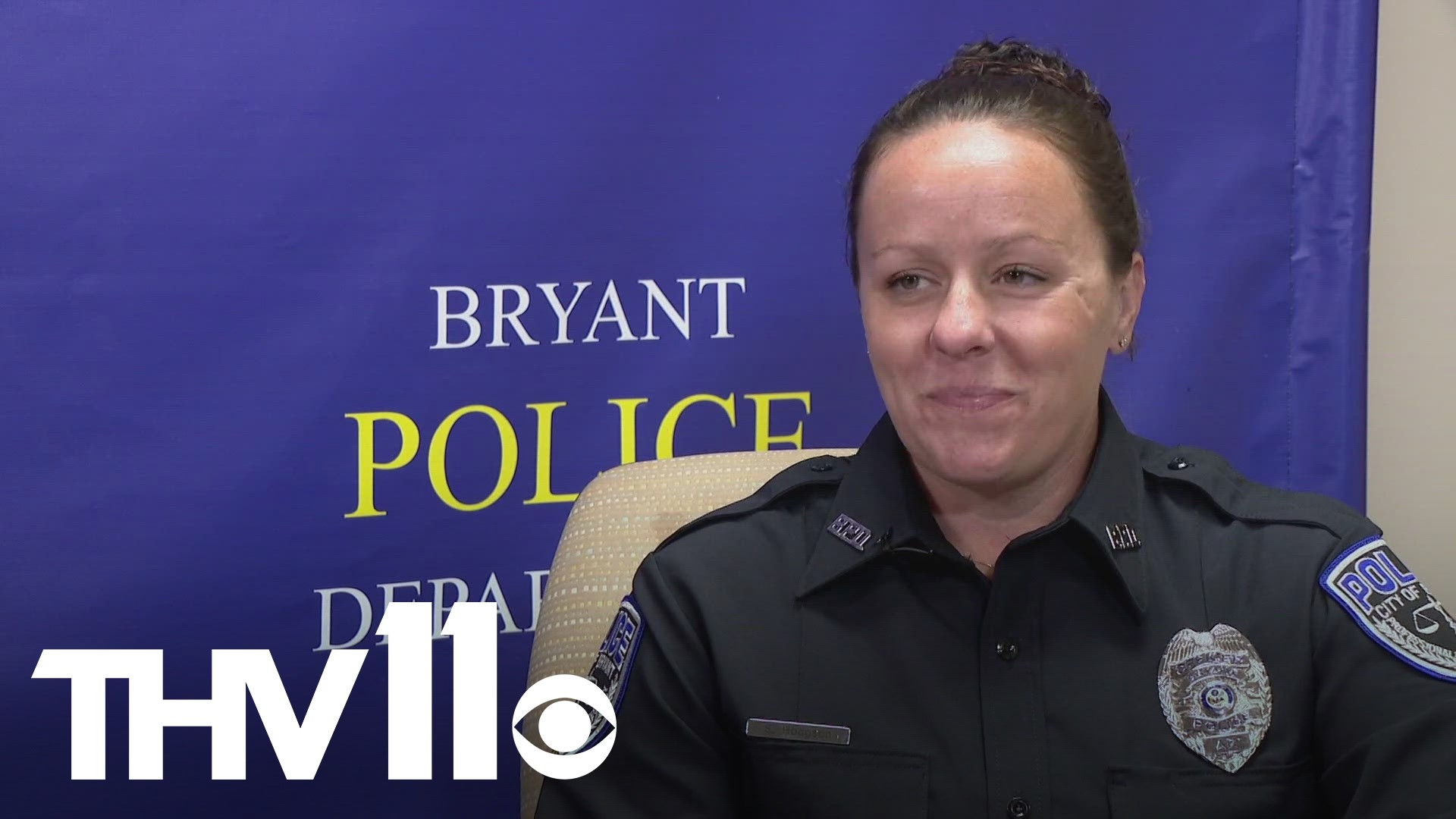 A Bryant police officer is celebrating 5 years on the force this week, but she's also sharing how she has turned her own pain into strength to serve her community.