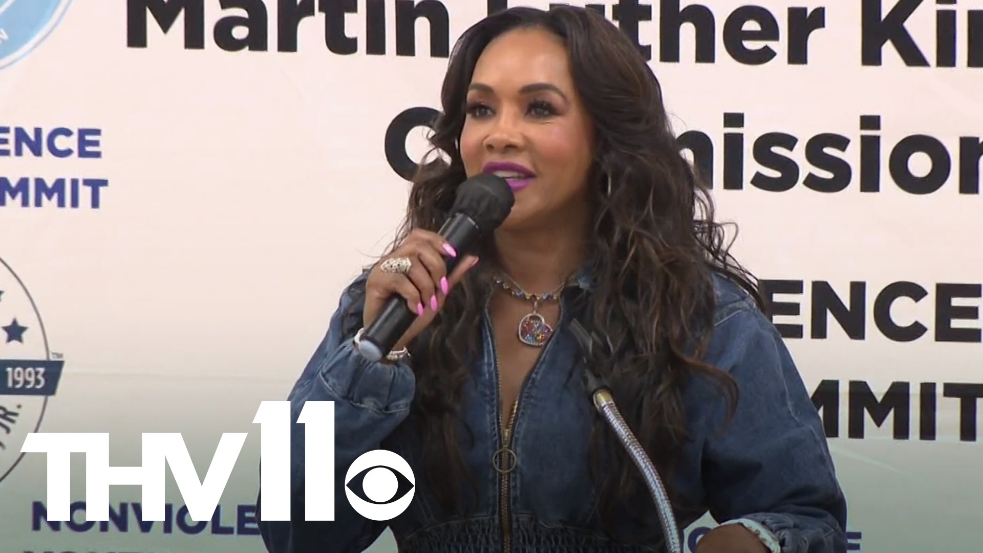 Vivica A. Fox joined the Arkansas MLK Jr. Commission in Dumas for the 6th non-violent youth summit of the year.