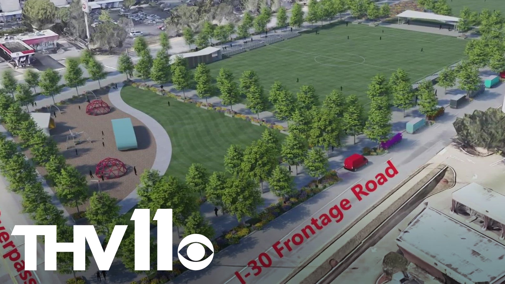 There are some big plans in the works for downtown Little Rock— On Monday, officials announced their plans to design a new deck park over Interstate 30.
