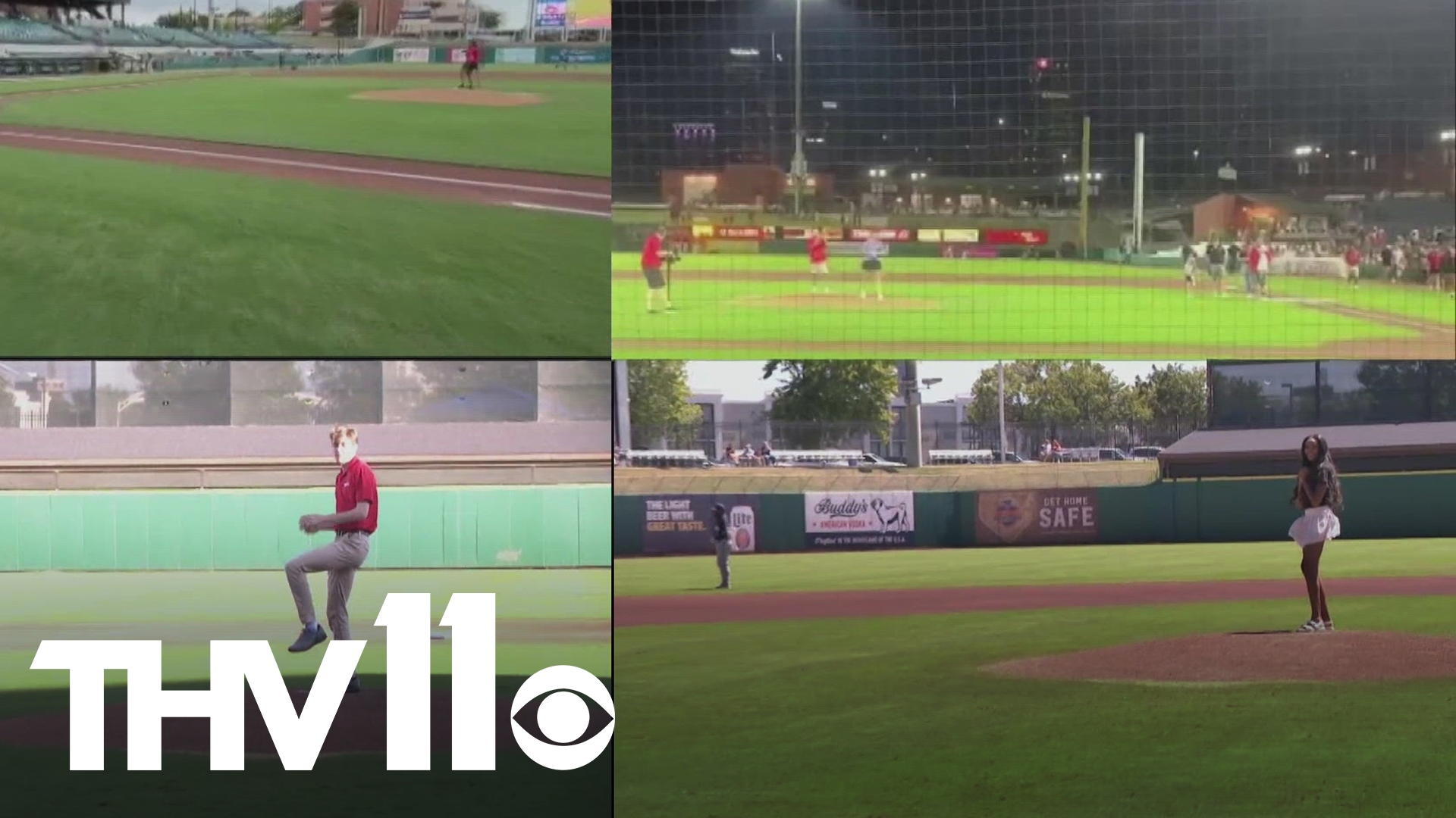 Over the weekend, some members of the THV11 staff had the opportunity to throw out the first pitch at the Arkansas Travelers games.