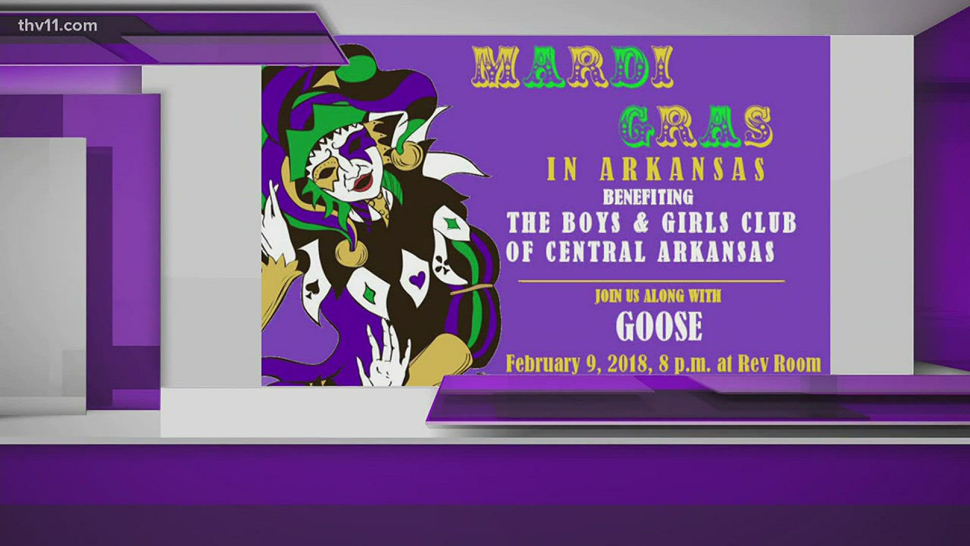 Mardi Gras in Arkansas will raise funds for the Boys & Girls Club of Central Arkansas at 8 p.m. Feb. 9 at the Rev Room.