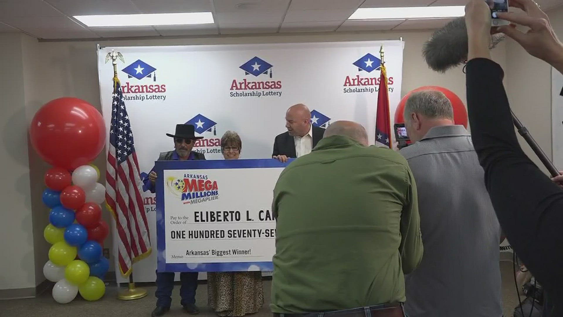 Texas couple winners of $177 million Arkansas lottery