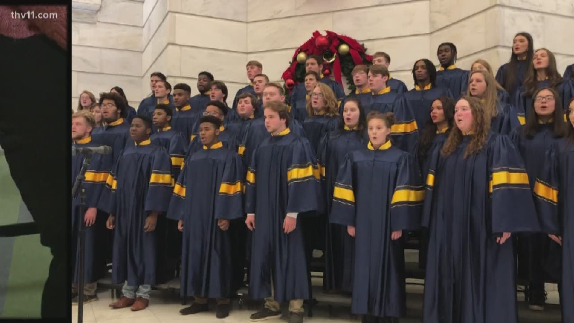The Wynne High School Choir was invited to sing at the state Capitol Wednesday.