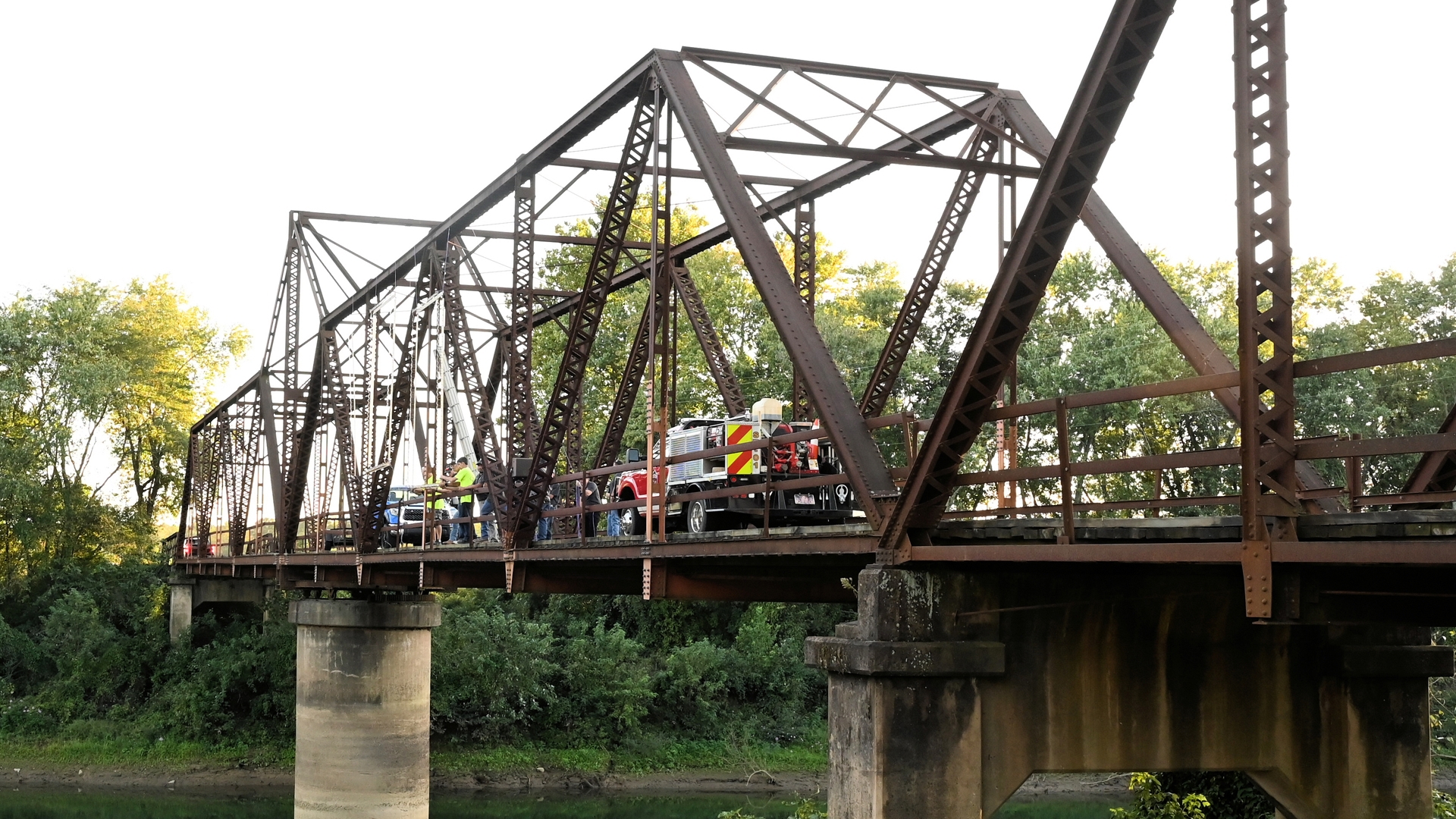 People gathered to celebrate the 100th birthday of the historic Judsonia Bridge, one of the few swing bridges in Arkansas.