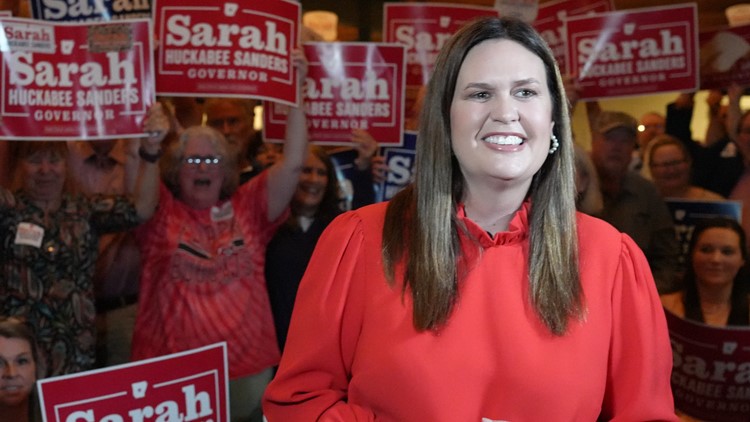 Sarah Huckabee Sanders to become Arkansas's 1st woman governor