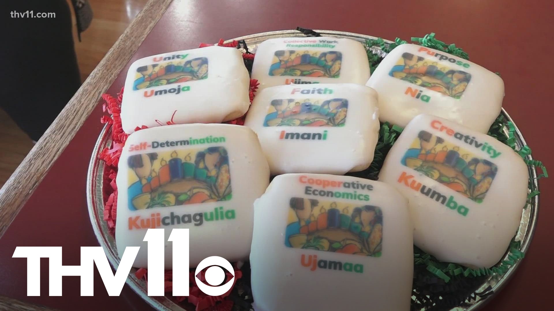 Organizations and businesses are coming together to make the Kwanzaa holiday come alive, and one local artist designed a cookie to do just that.