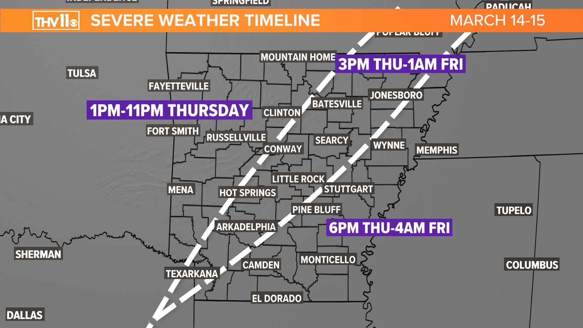 Live updates: Tornado confirmed in Central Arkansas | thv11.com