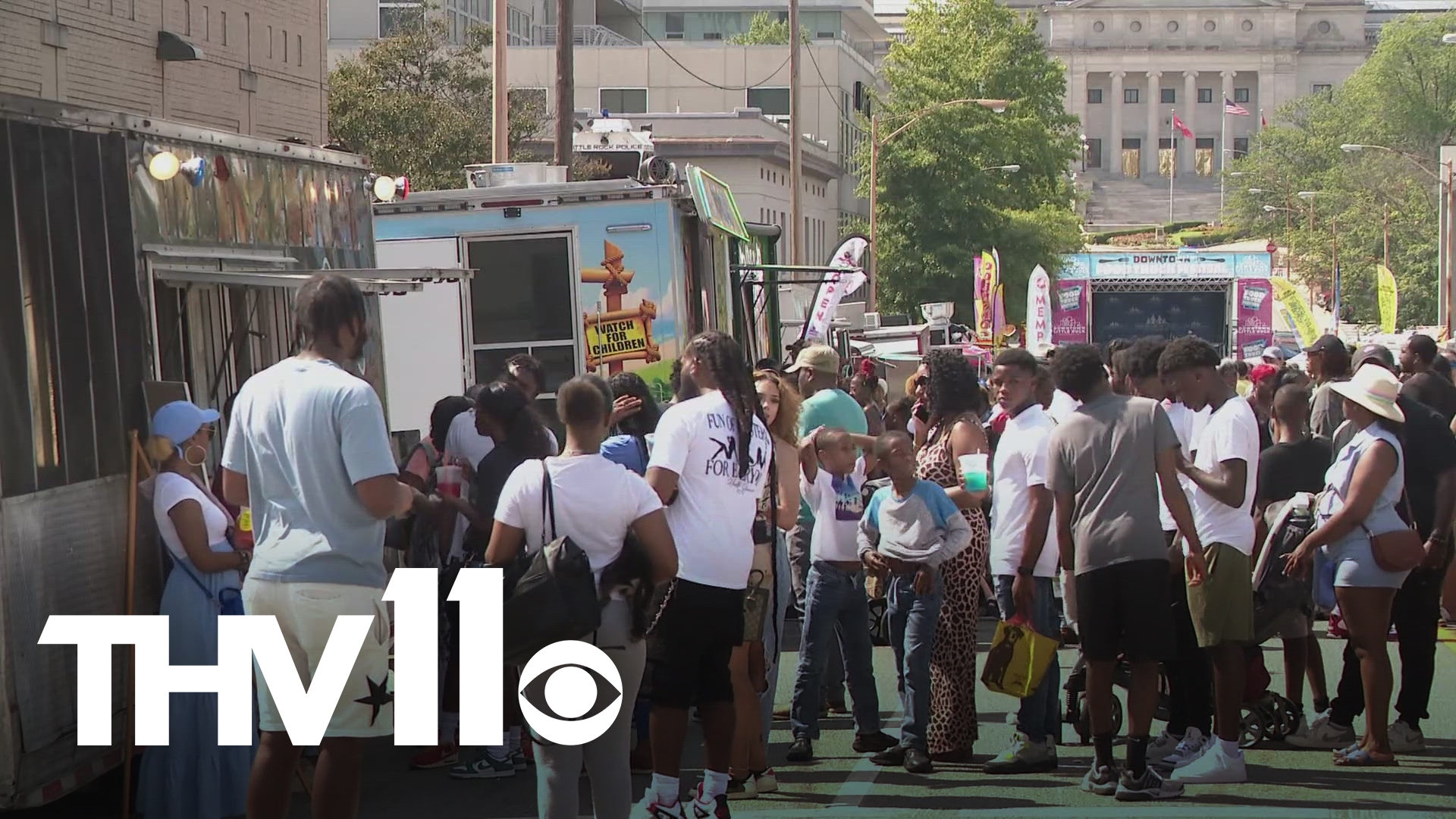 People from all across Central Arkansas made their way to the Downtown Little Rock Food Truck Festival on Sunday.