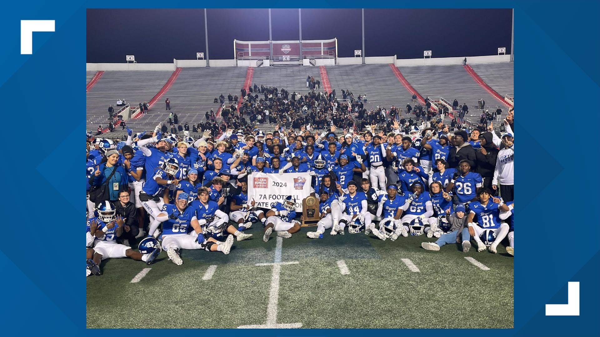Bryant Hornets Win 7A Title Defeating Bentonville 28 23 Thv11 bryant-hornets-win-7a-title-defeating-bentonville-28-23-thv11
