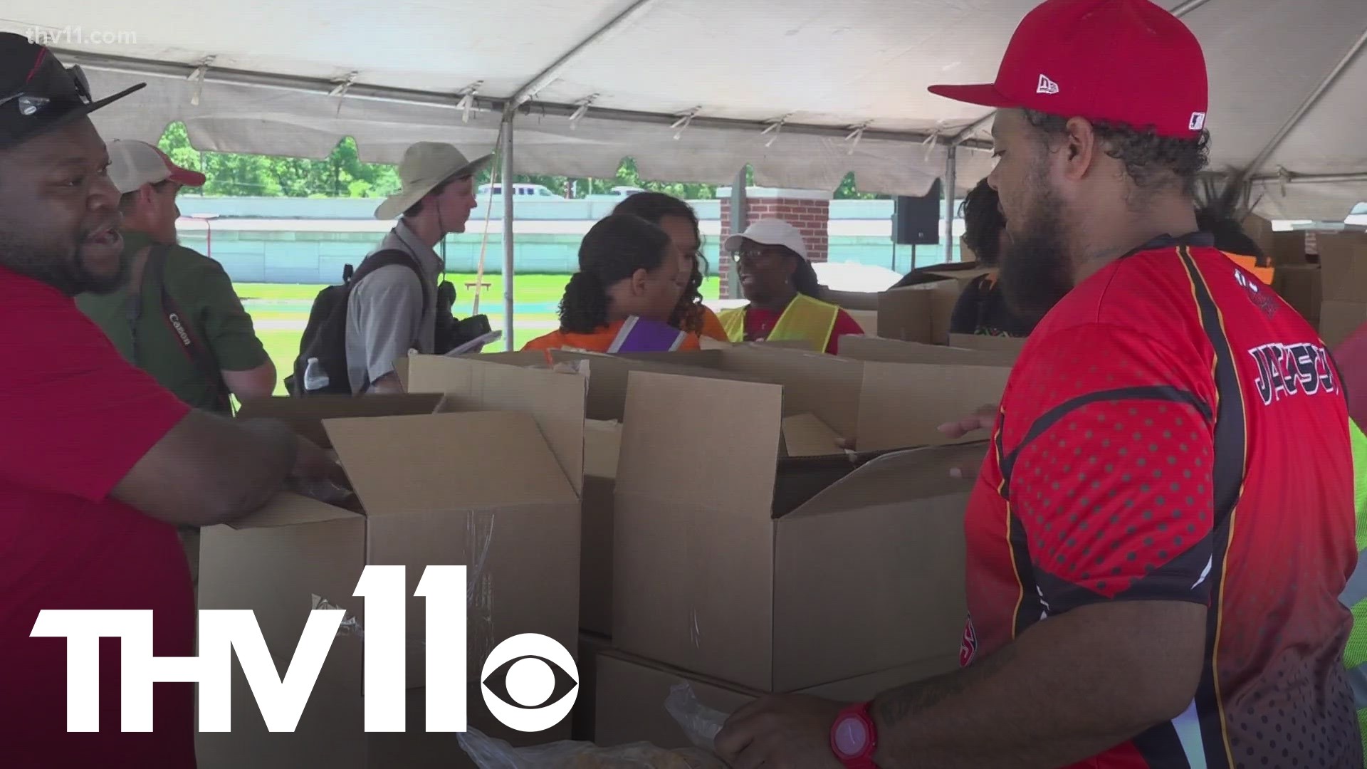 On this Juneteenth holiday, the Arkansas Martin Luther King Jr. Commission spent the day in Jacksonville making sure families have food this summer.