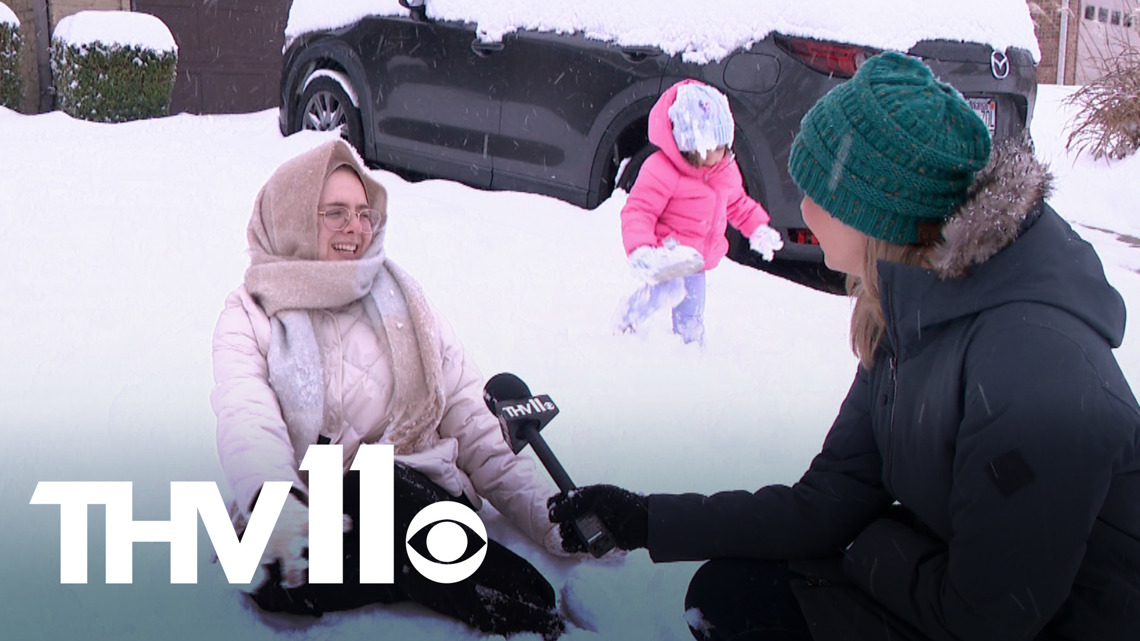 Little Rock families enjoy snow day | thv11.com