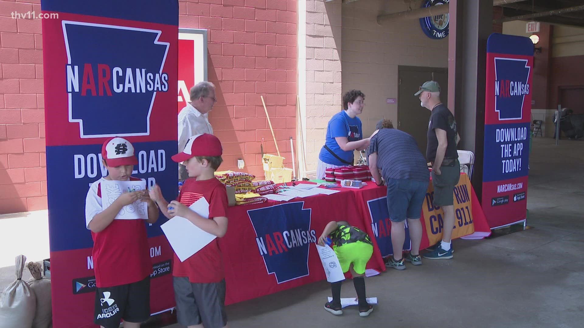 Visitors were able to stop by stands from the Criminal Justice Institute and the Arkansas Department of Human Services.