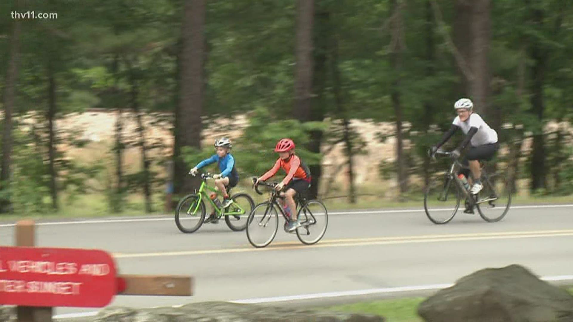 One Arkansas family went the extra mile, biking to raise money for the Arkansas Hunger Relief Alliance.