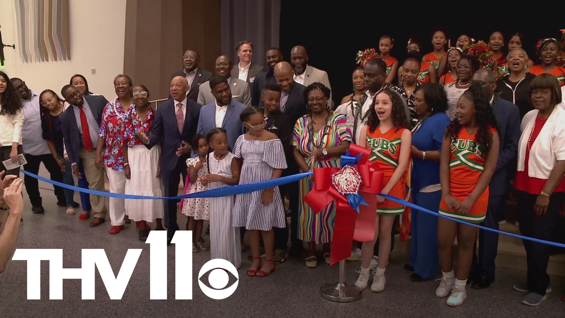 Little Rock School District held a ribbon cutting on Thursday, celebrating the grand opening of its new Dr. Marion G. Lacey K-8 School.