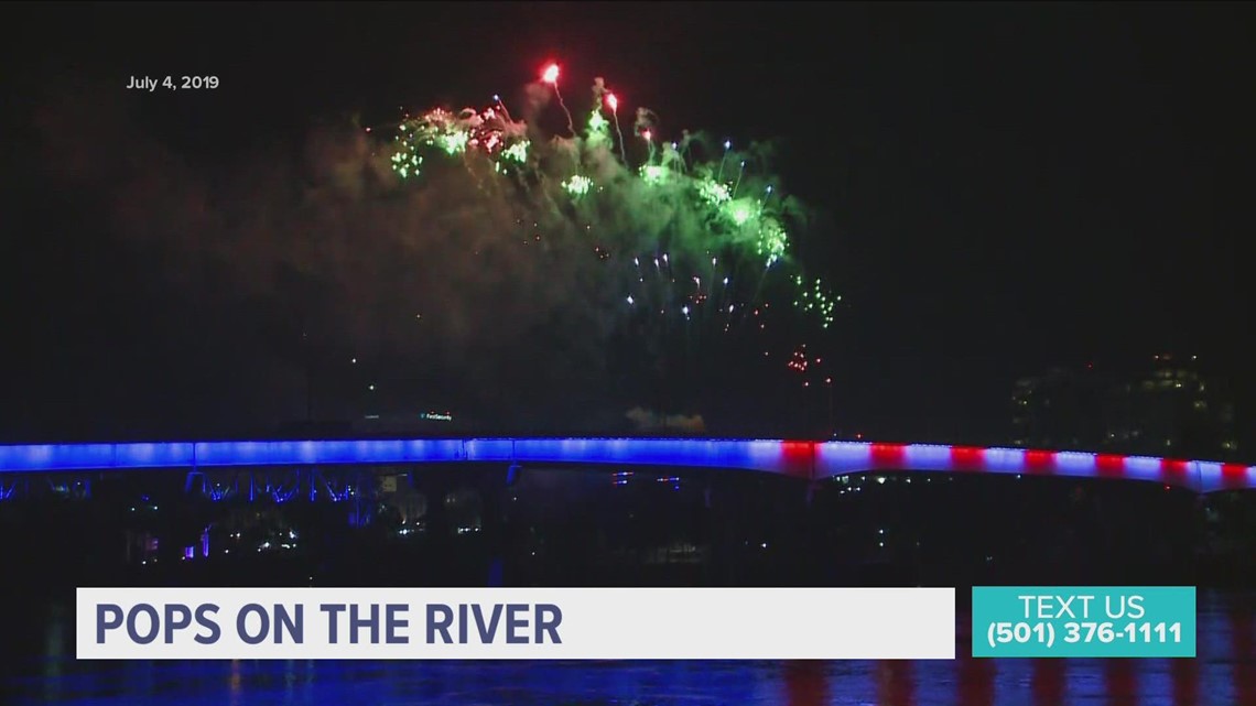 Spectacular fireworks show returns to Little Rock riverfront